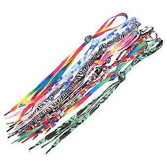 10 paar outdoor schoen gebruik soepele platte sneaker schoenveters kleurrijke casual schoenveter