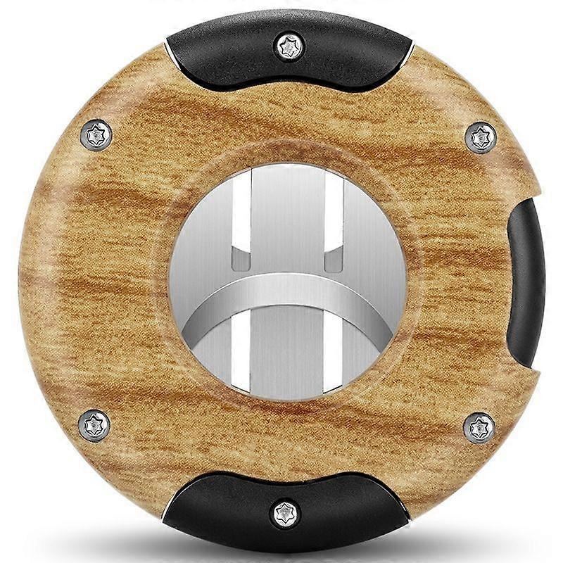 The circular cigar cutter blade is sharp and smooth