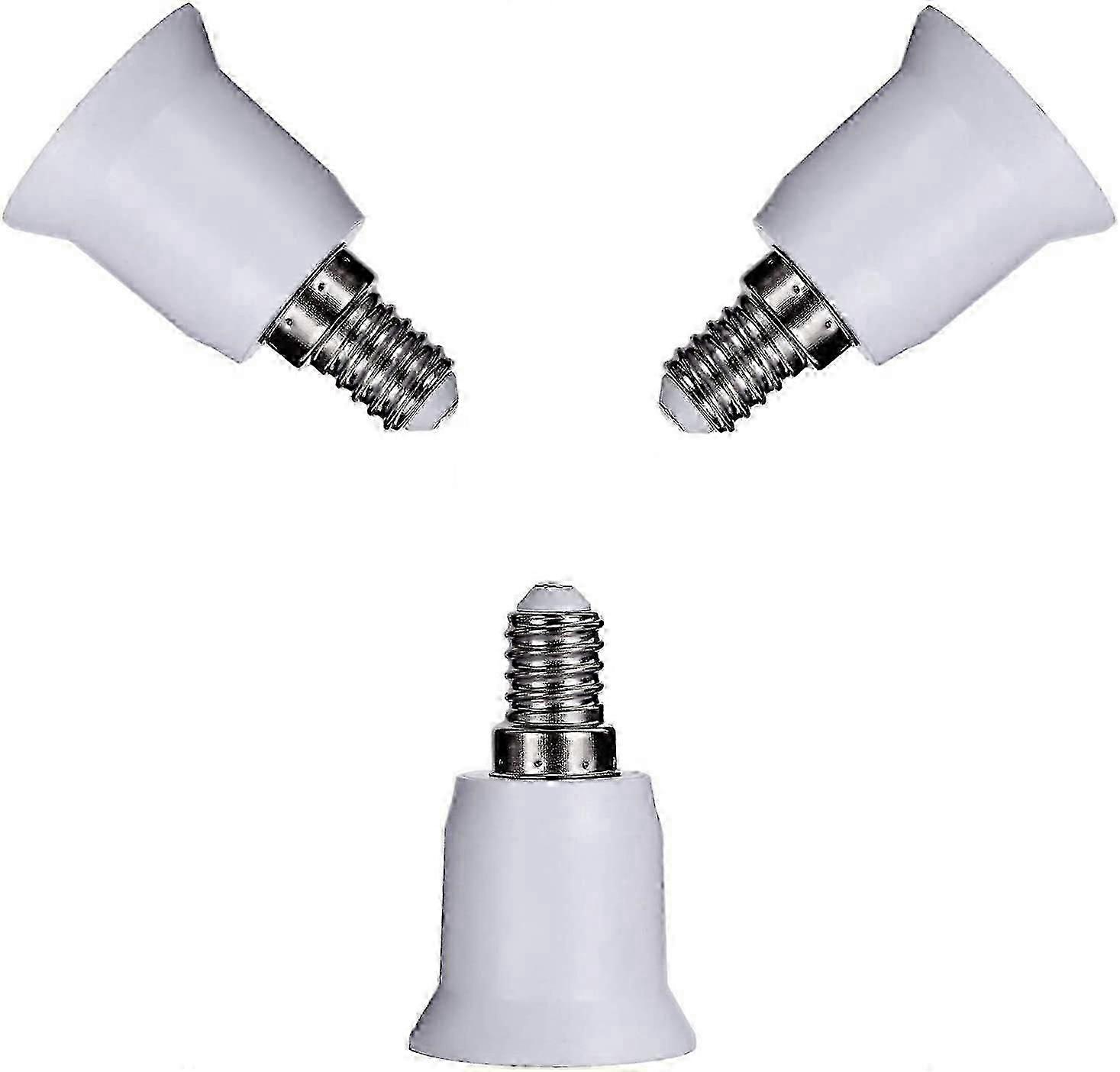 2-Pack E14 to E26 E27 Light Socket Adapter, Bulb Base Screw Converter (E14 to E26 Adapter)-cxzd