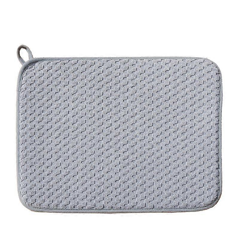 Microfiber Dish Drying Mat,Absorbent Kitchen Drainer Pad,24x17 Inch,2 Pack