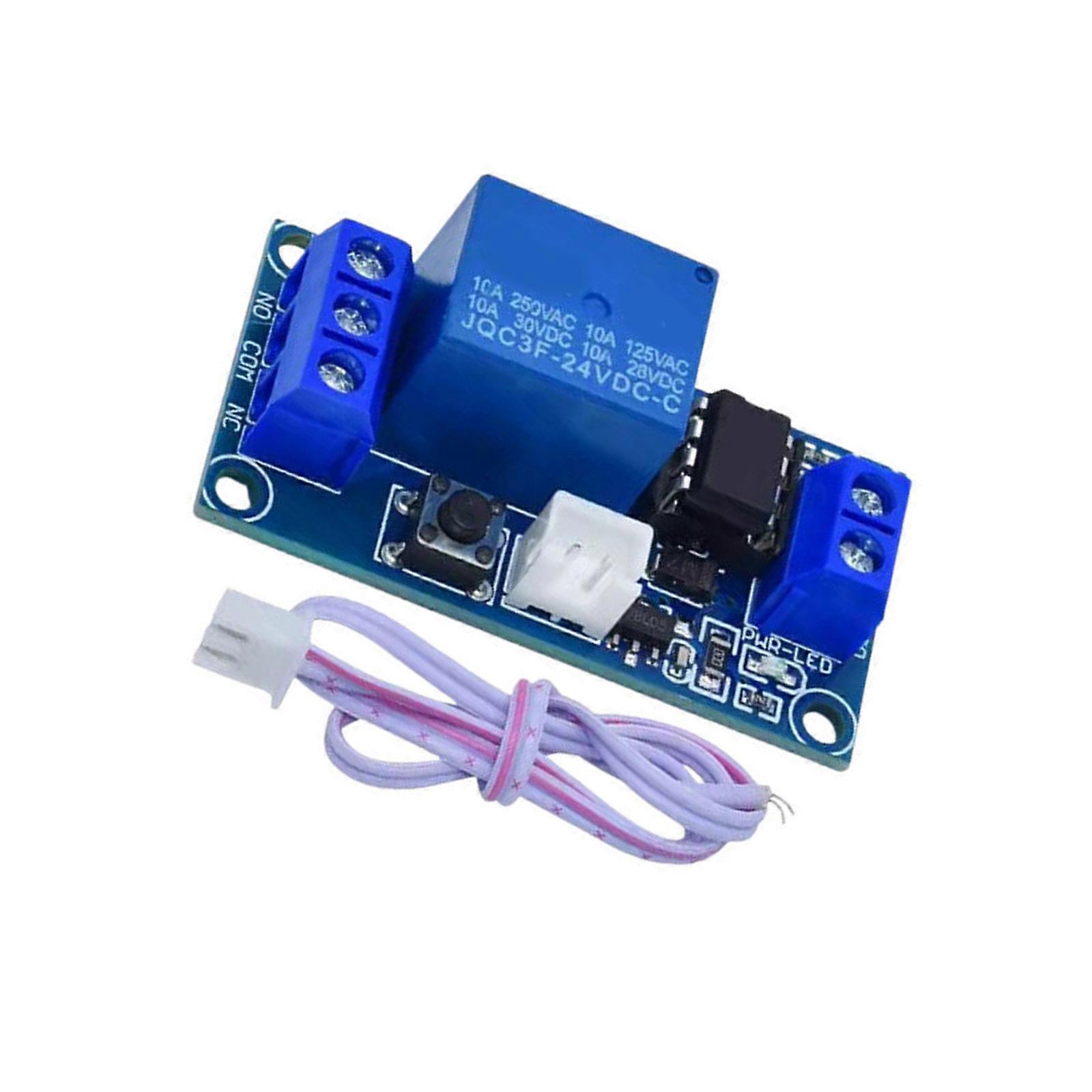 Compactly SelfLocking Button Switching Controller Relays Module Supports 5V 12V 24V For DIY Electronics And Automation Multicolor