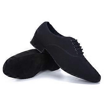 Scarpe da ballo da sala latino professionali per uomo/s in tela Salsa con tacco Tango compatibili con zapatos de mujer da uomo