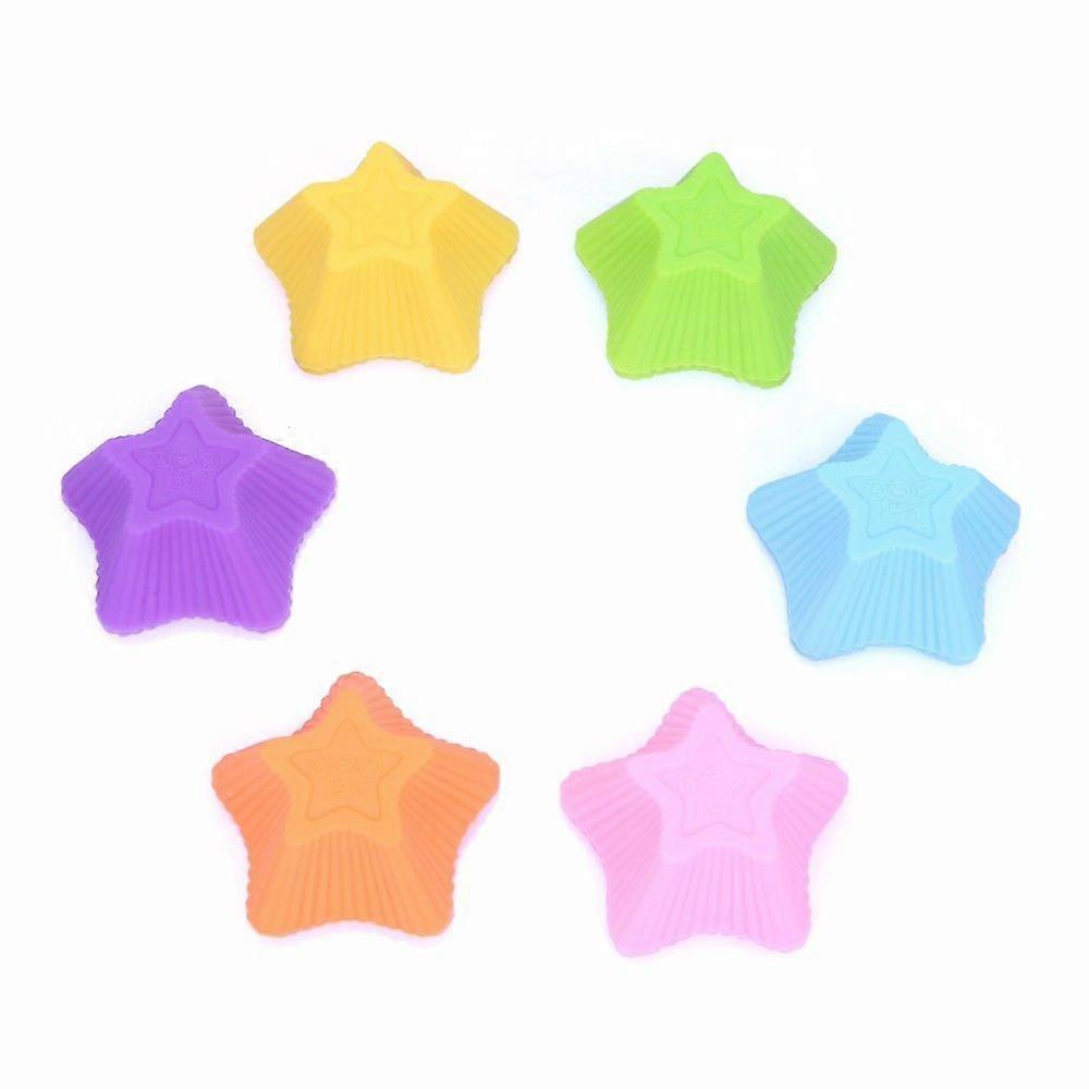 Five-pointed star-shaped jelly pudding mold - 12pcs/set