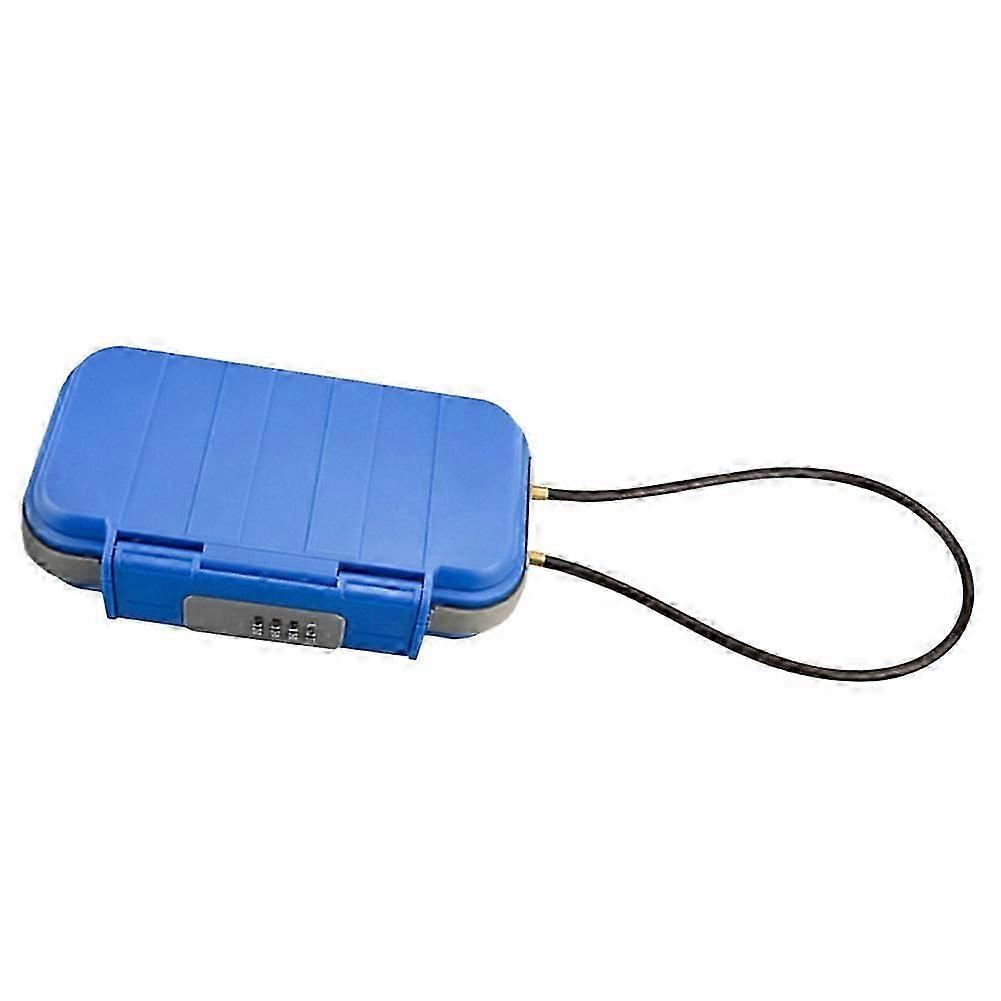 Portable Safe Box Large Capacity Security Lockbox Code Waterproof Key Lock Box with Removable Cable Handle