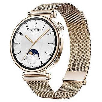 Gold Braided Stainless Steel Strap for Huawei Watch GT 4 41mm, WearResistant Comfortable Replacement Band