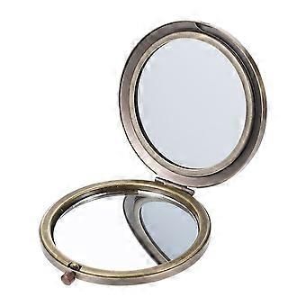 Folding Makeup Mirror Wood Cosmetic Mirror for Women Travel 2Pcs Pack