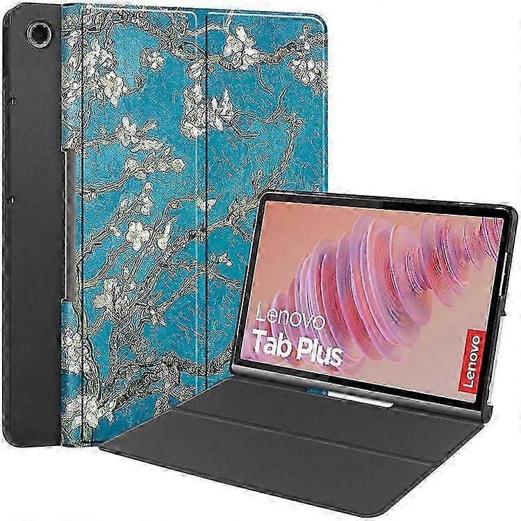 Compatible For Lenovo Tab Plus Stand Case Pattern Print Leather Tablet Cover