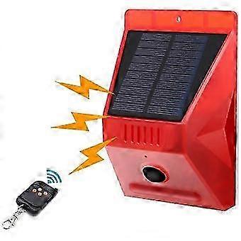 Solar-Powered Motion Sensor Strobe Light - 129db Alarm for Home Security