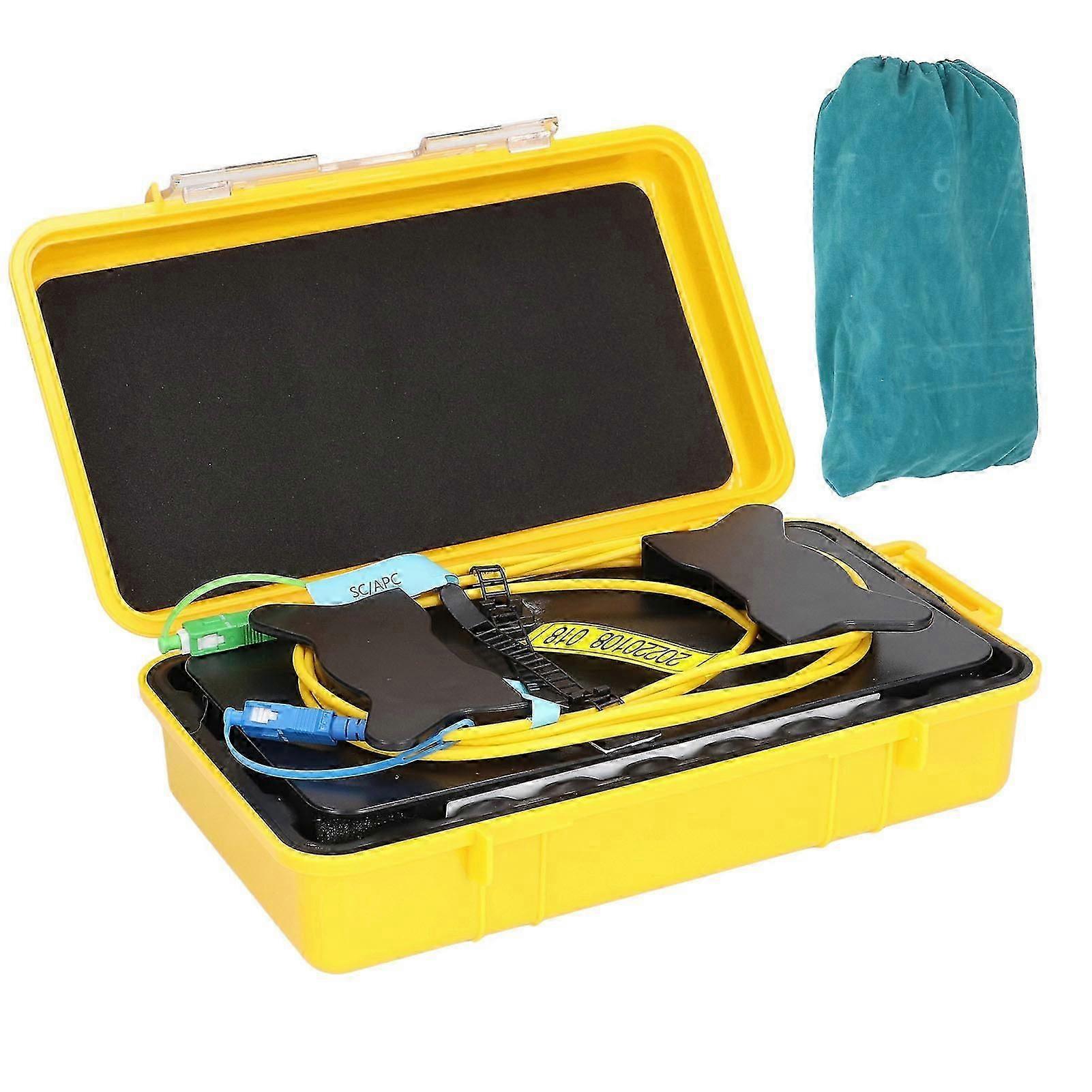 OTDR Launch Cable Box Singlemode 500 Meter Fiber Optic Dead Zone Test Tool Set Kit