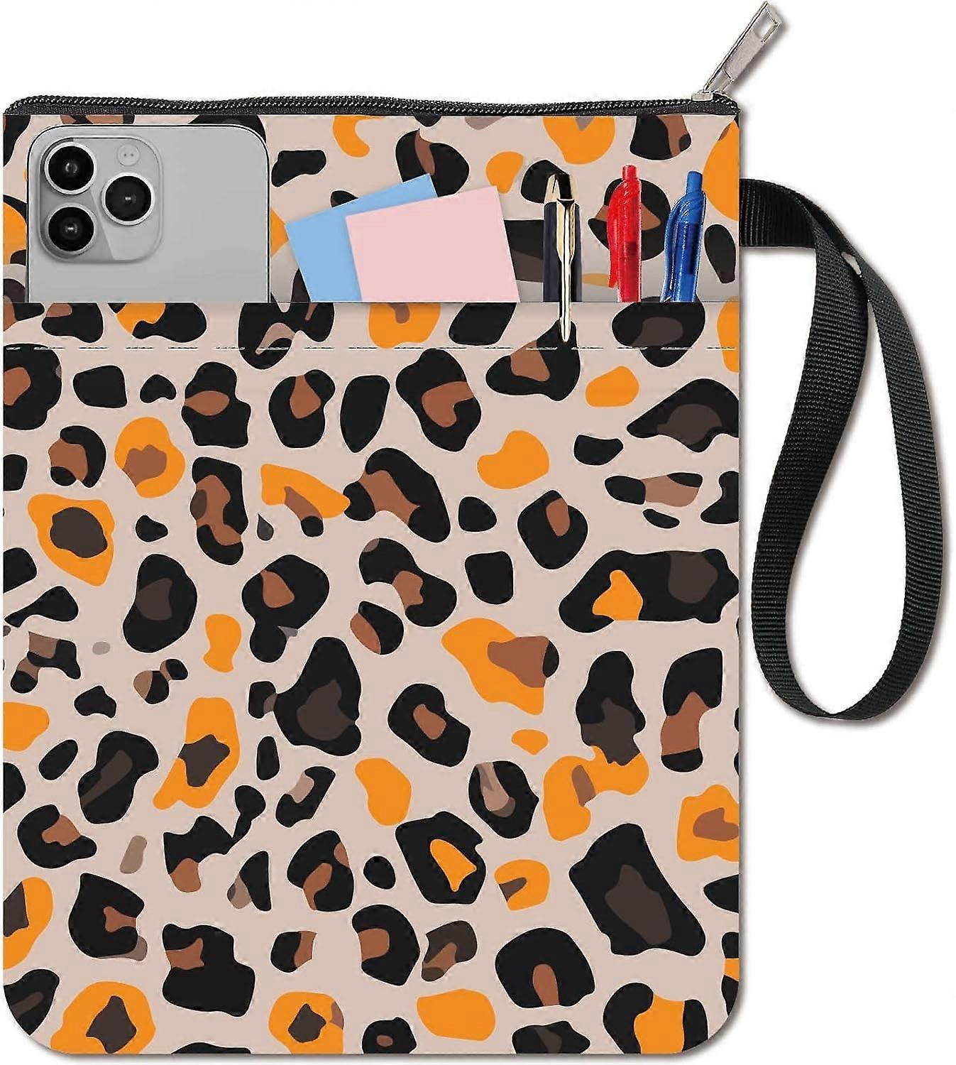 Cloth Book Cover Notebook Wraps Rectangle Leopard Print 280x220mm