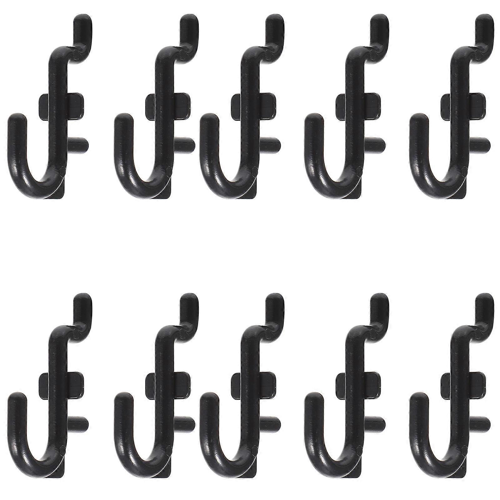 Storage Hook J Shape Hook for Workshop 100Pcs Plastic Peg Board Hooks