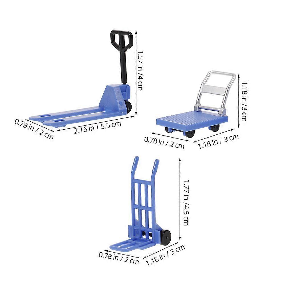 Miniature Construction Tool Models Mini Trolley for Decoration