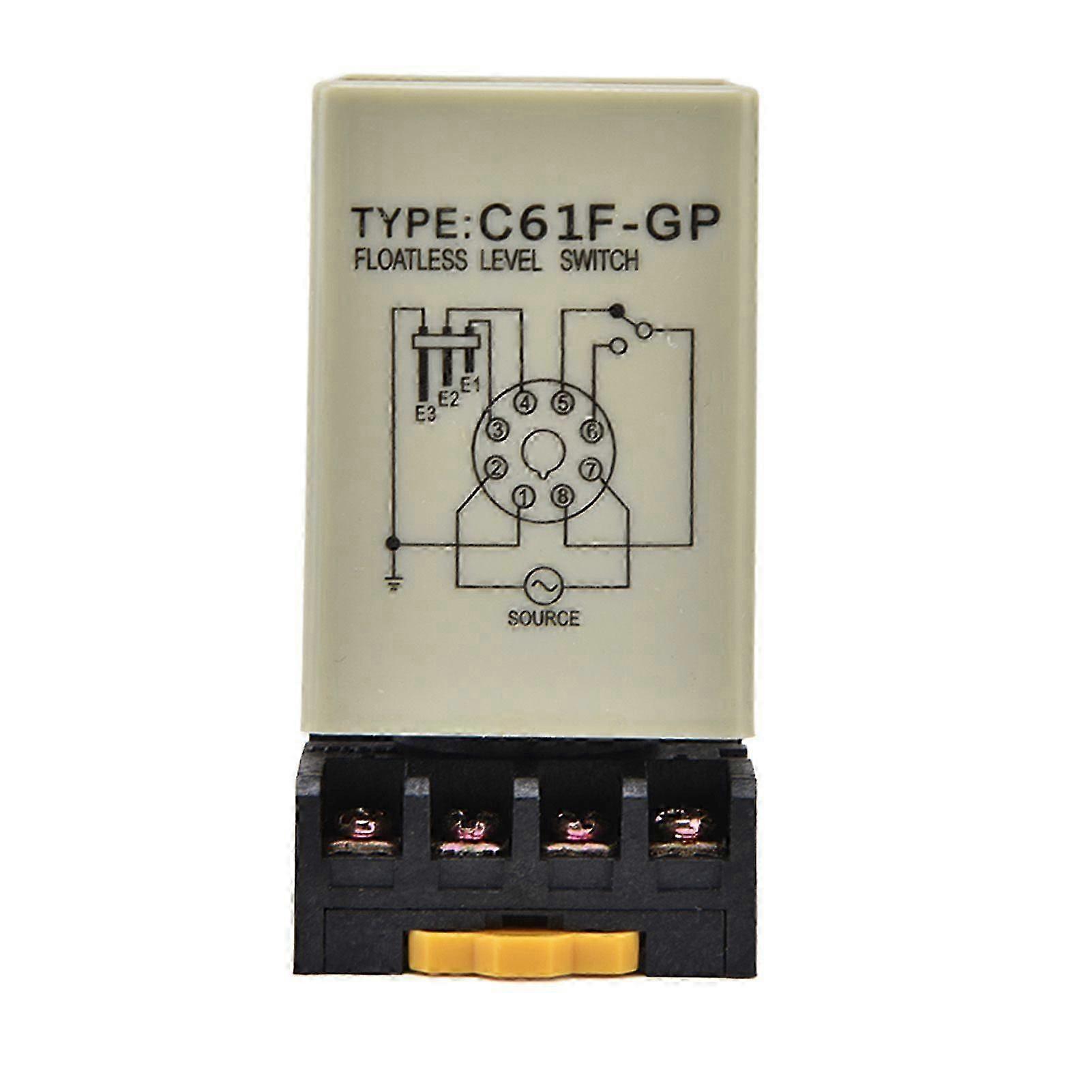 Floatless Level Relay Environmental Flame Retardant Shell High Accuracy C61FGP Water Level Controller