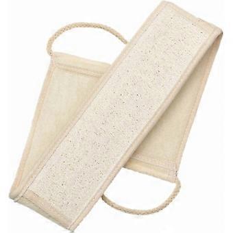 Exfoliating Back Scrubber Loofah for Shower Bath Body Cleansing Sponge with Washing Belt for Skin Renewal