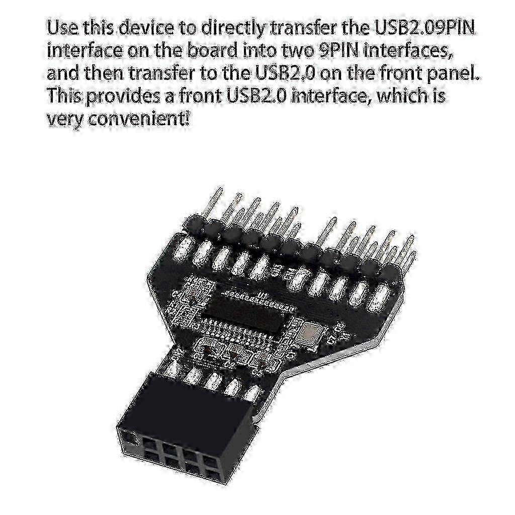 Metal 9-Pin USB Header Splitter
