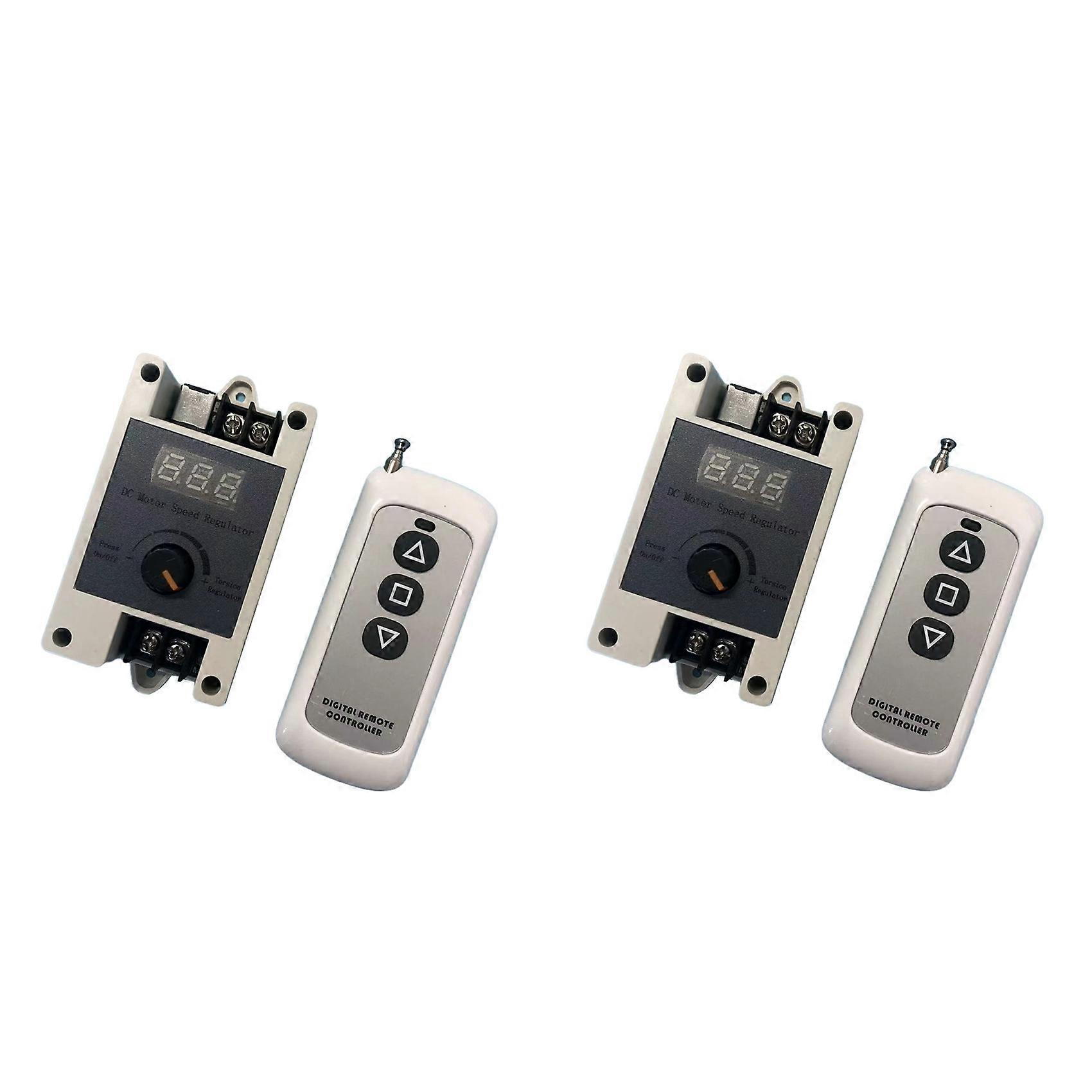 2X Wireless Remote Control DC Motor Speed Regulator Switch 12V 24V