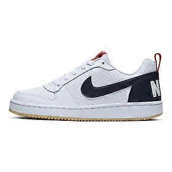 Nike Court Borough Low Blanc Obsidian Gum GS 839985-105