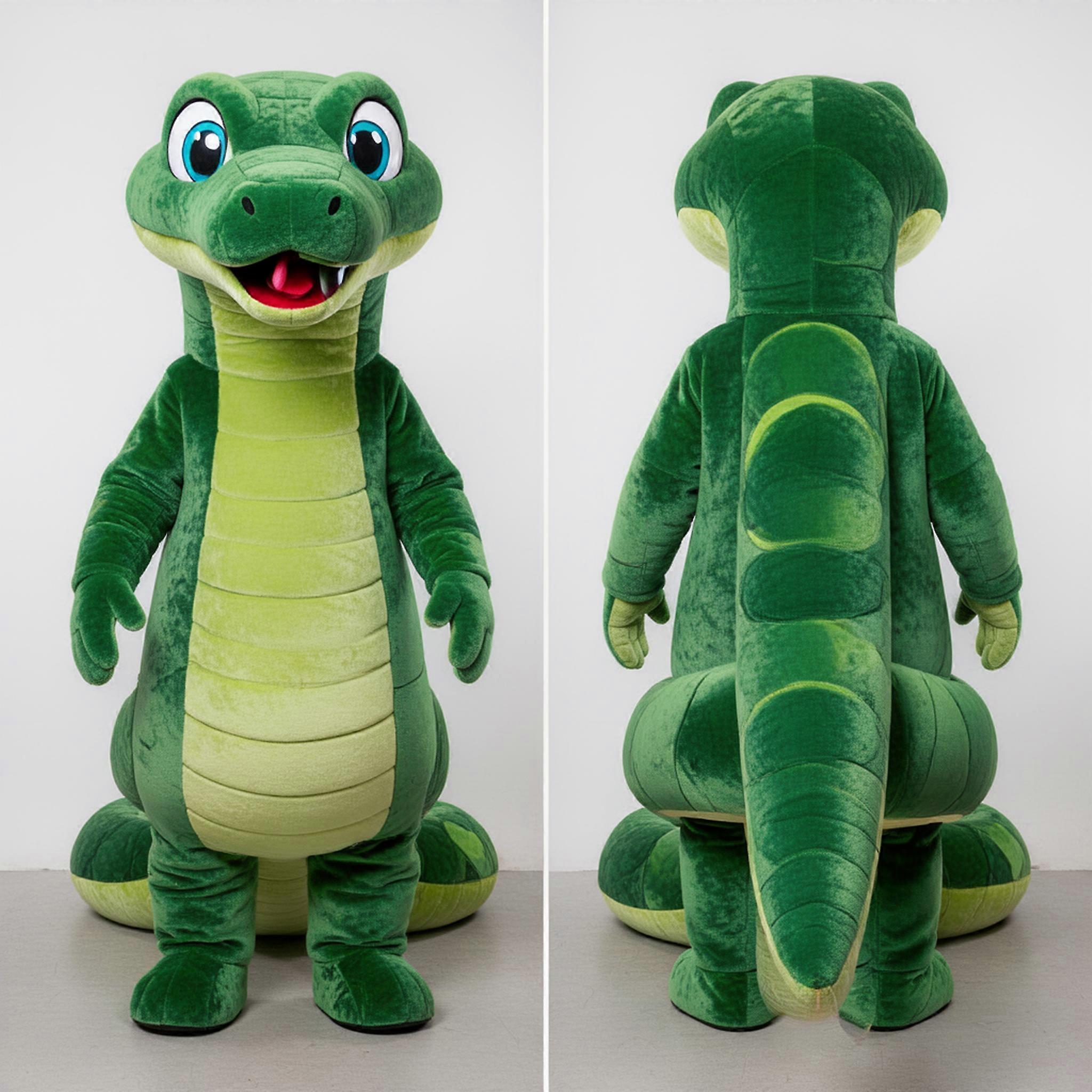 MASTICOT Forest Green Colossal Titanoboa Mascot