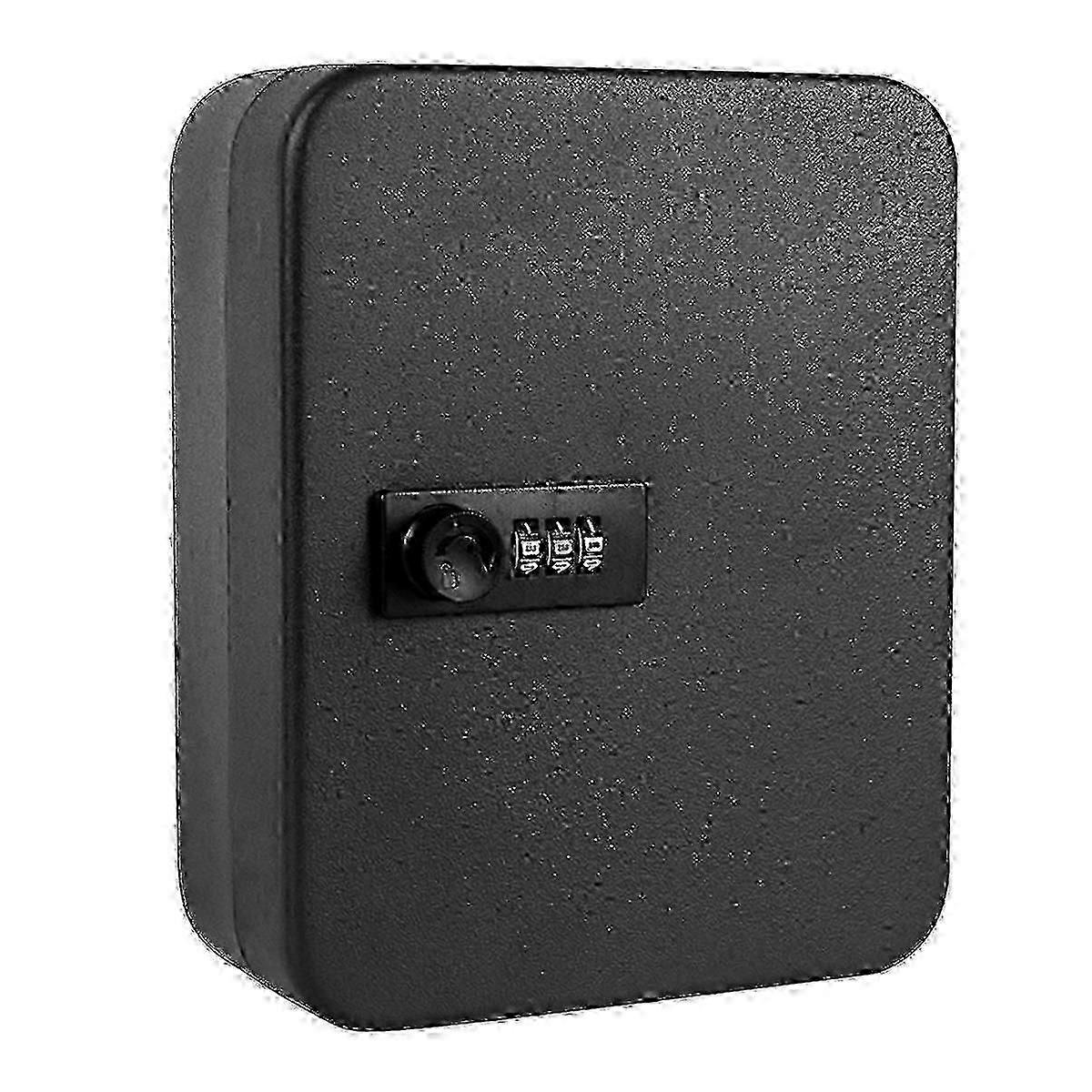Wall-mounted lockable key cabinet with 20 key hooks  security code lock organizer hwy IS