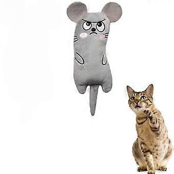 Souris en peluche interactive pour chat, jouet réaliste avec des mouvements de pattes, pour chats et chatons d'intérieur, douce, résistante et sans piles.