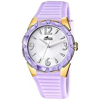 Lotus Quartz Analog Woman Watch with Silicone Bracelet L15871/3
