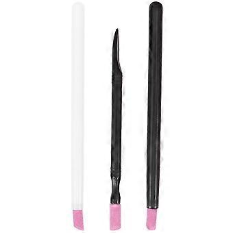 Pumice Stone Pen Double-Headed Nail Cuticle Remover for Manicure 6Pcs