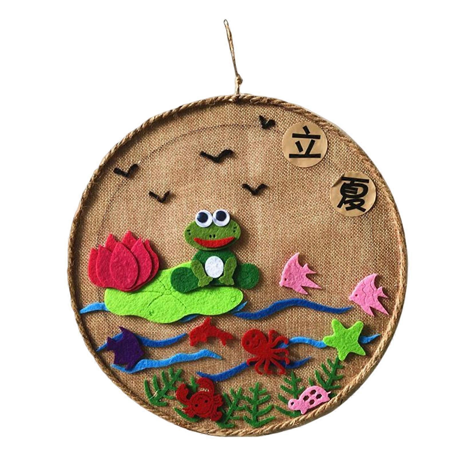Novelty DIY Felt Craft Kit Hanging Patchwork Terms Decorative Development Toys