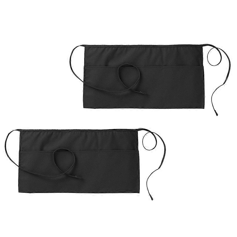 Small Apron Kitchen Half-Length Aprons for Cooking Use 2Pcs