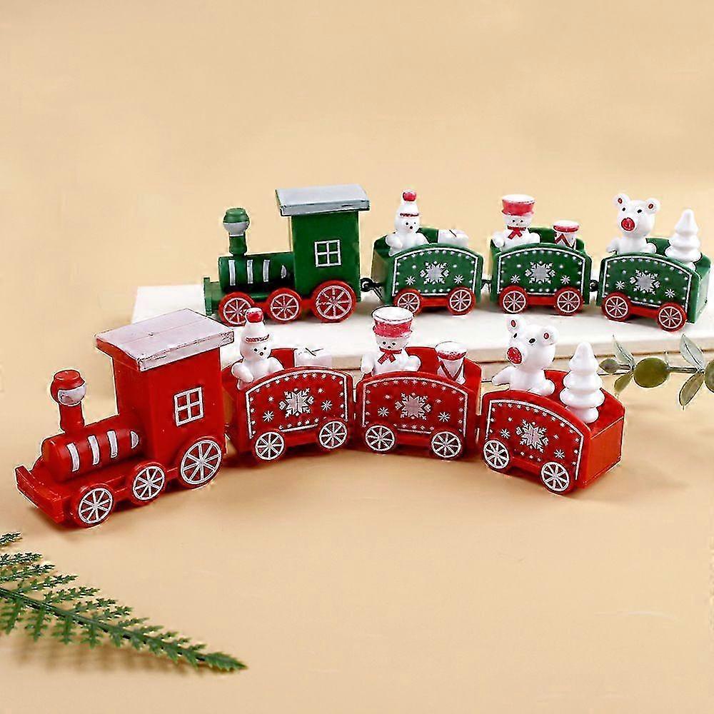 Compact Plastic Christmas Train for Children