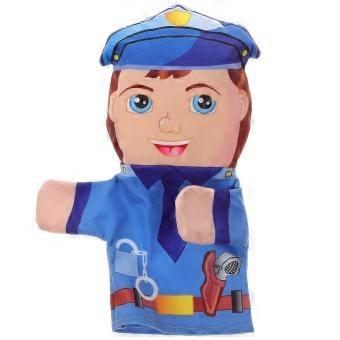 Soft Plush Police Finger Puppet for Kids