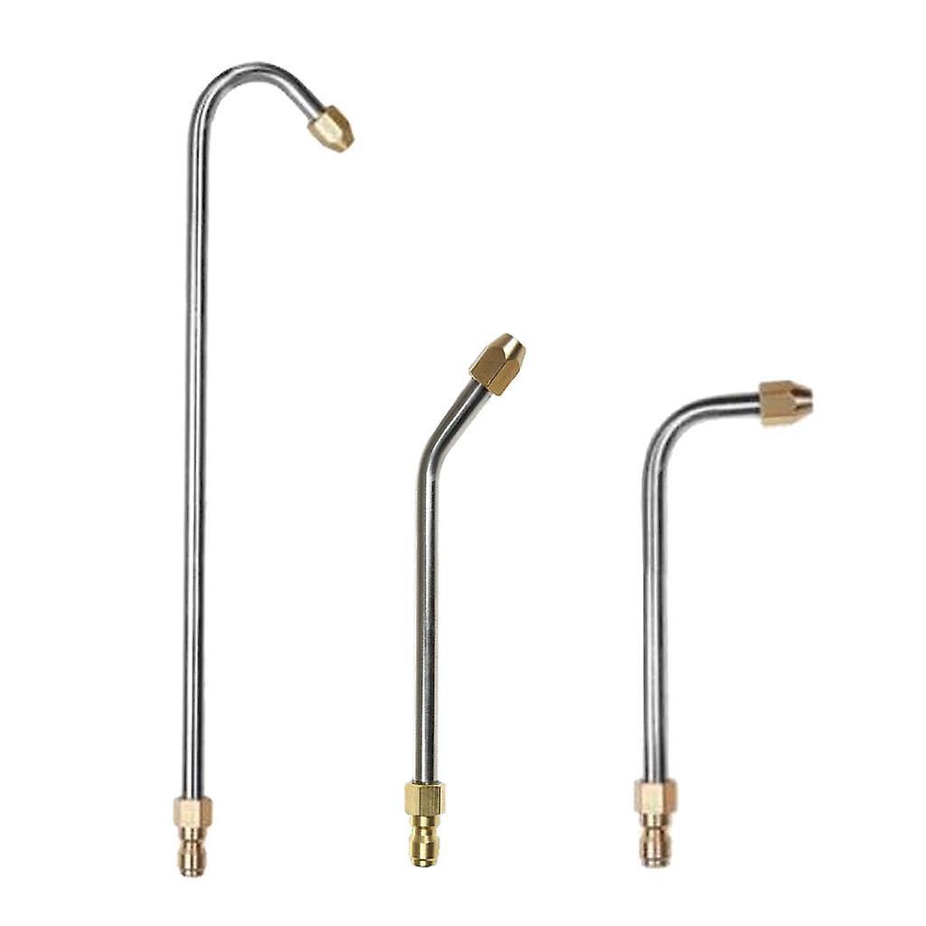 3pcs Pressure Washer Nozzle Angled Lance Spray Wand 1/4'' Quick Release
