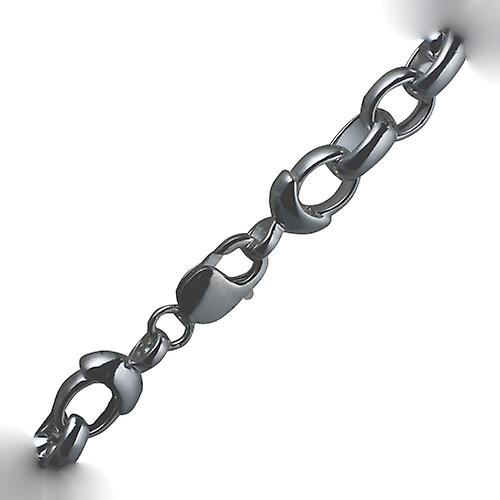 Silver solid Handmade belcher Necklace Chain 20 inch