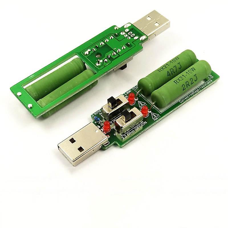 5V 1a/2a/3a Usb Resistor Dc Electronic Load With Switch Adjustable Battery Capacity Voltage Discharge Resistance Tester