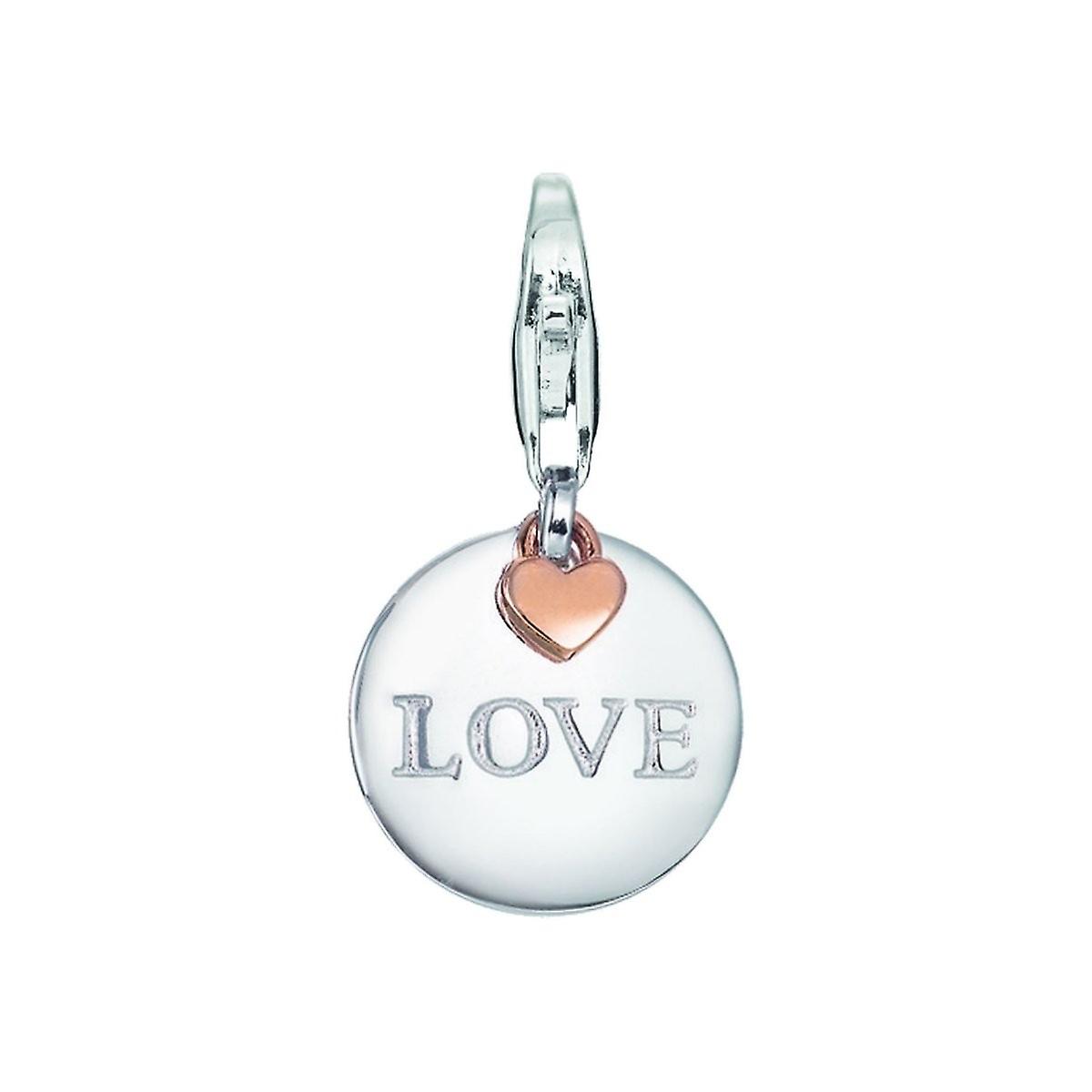 ESPRIT pendant of charms silver Rosé medal love ESCH91587D000