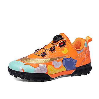 Barnas Utendørs Fotball Cleats Athletic Firm Ground Fotballsko Ungdom Turnbuckle Fotballsko