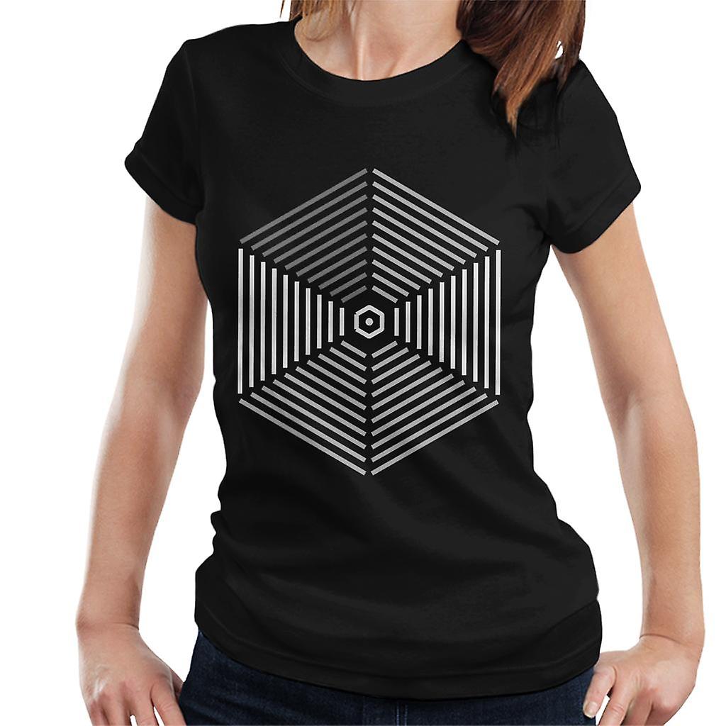 Geometric Shape Hexagonal Lines Women's T-Shirt