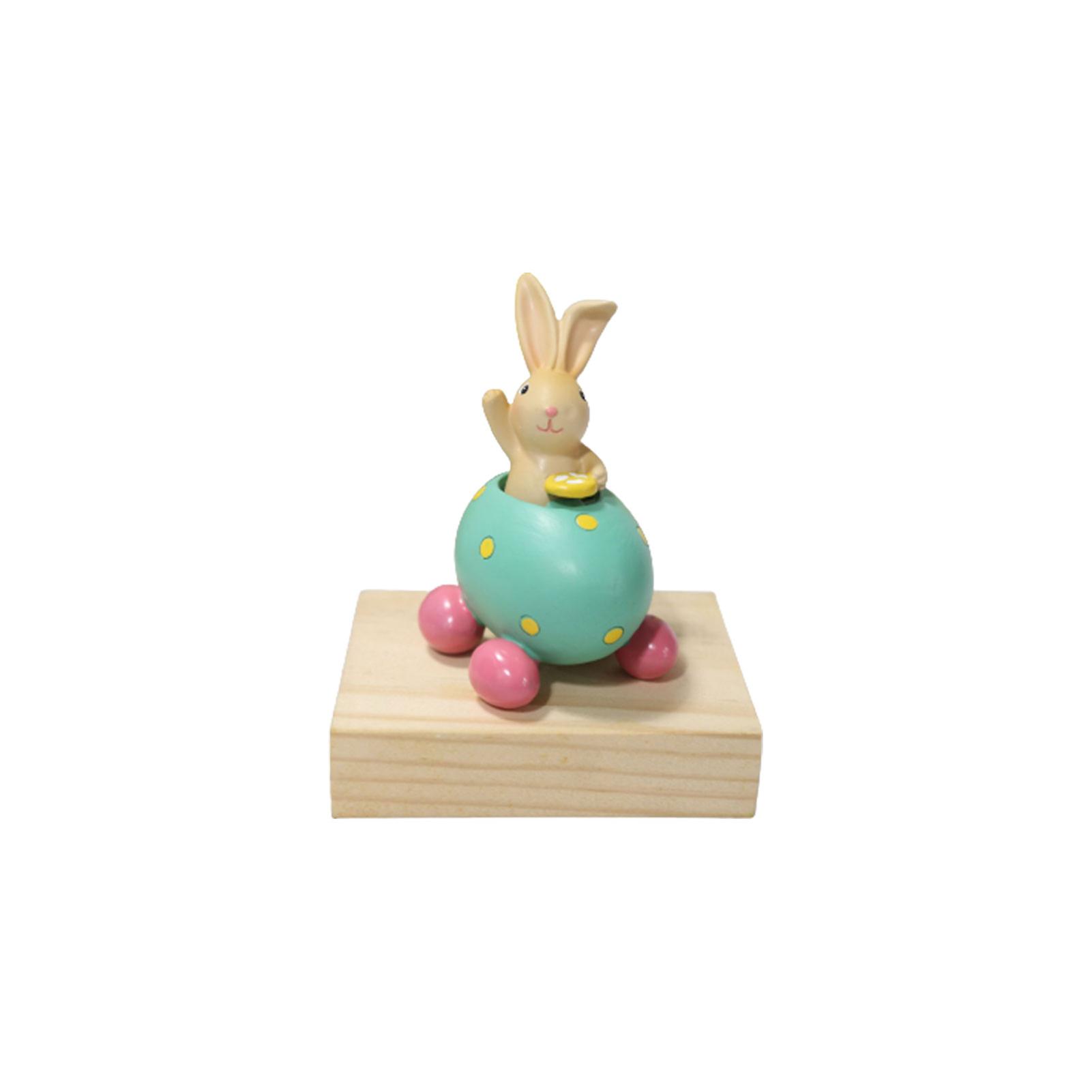 Lovely Elegant Bunny Table Statue Attractive Appearance Fairy Decor For Shelf Living Room Decoration