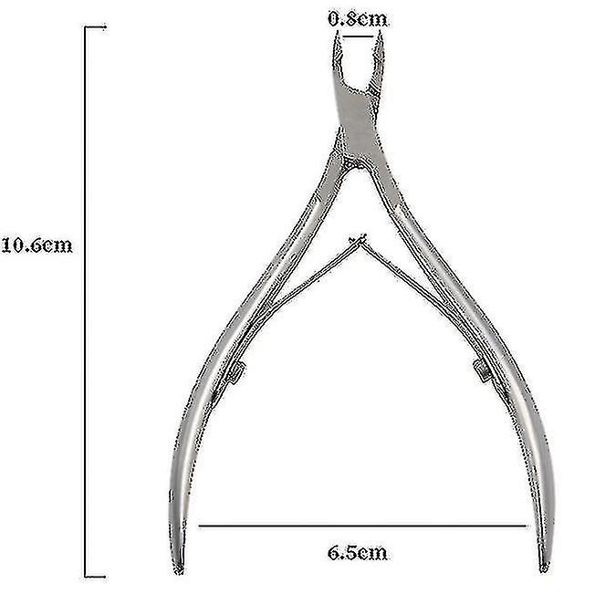 Cuticle Trimmer Cuticle Remover Pedi Mani Tool|cuticle Scissors(silver)