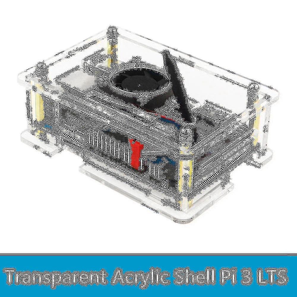 Per Orange Pi 3 Case Custodia in acrilico trasparente Custodia protettiva per Orange Pi 3 senza ventola