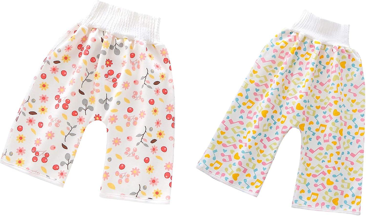 Packung mit 2 Baby Windelrock Shorts Trainingshose Windelhose Learning Kindershorts Töpfchen 1 m)