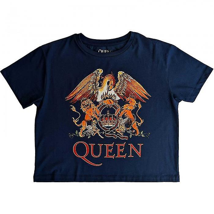 Queen Womens/Ladies Classic Crest Crop Top