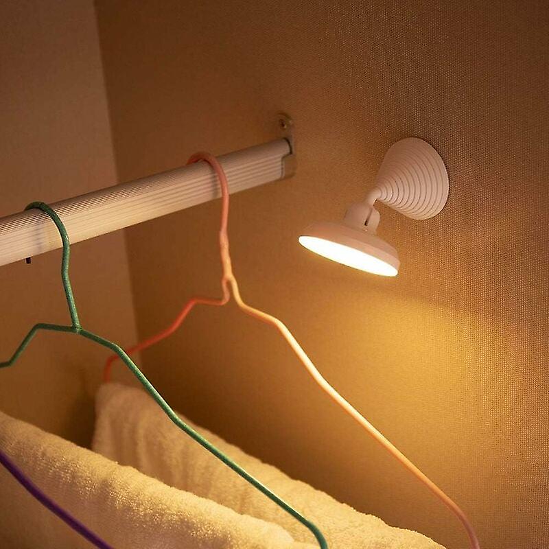 Dual-Induktions-Infrarot-Bewegungssensor LED-Nachtlicht – Infrarot-Magnetlampe – Wandlampe für Schrank, Treppe, USB wiederaufladbar (1 Stück warmweiß)