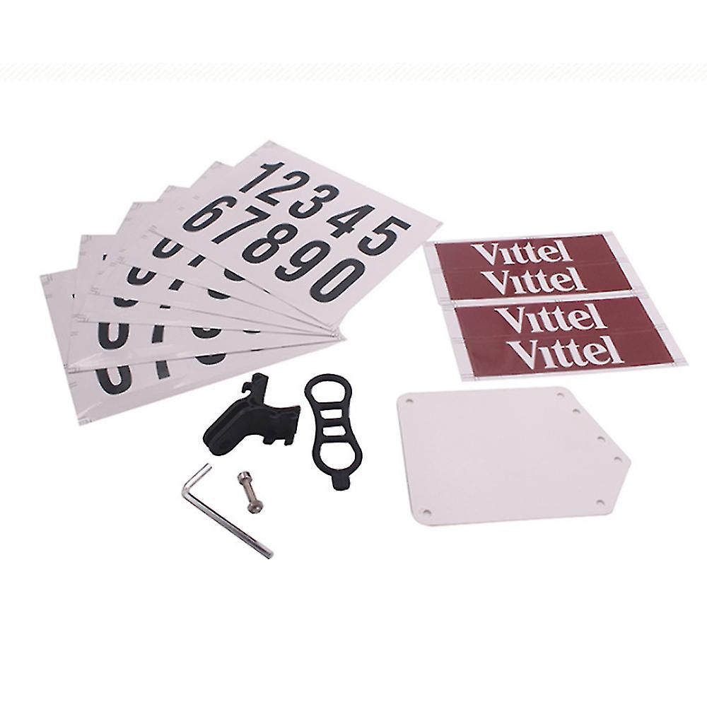 Number Plate + Bracket Set Quick Buckle Mountain Road Folding Bicycle Number Plate