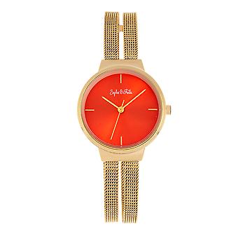 Sophie and Freda Sedona Bracelet Watch - Rose Gold/Blue