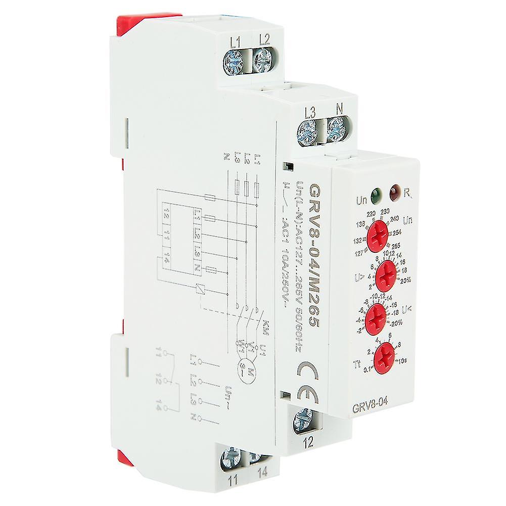 Grv8-04 3-phase Voltage Monitoring Relay Phase Sequence Phase Failure Protection M265