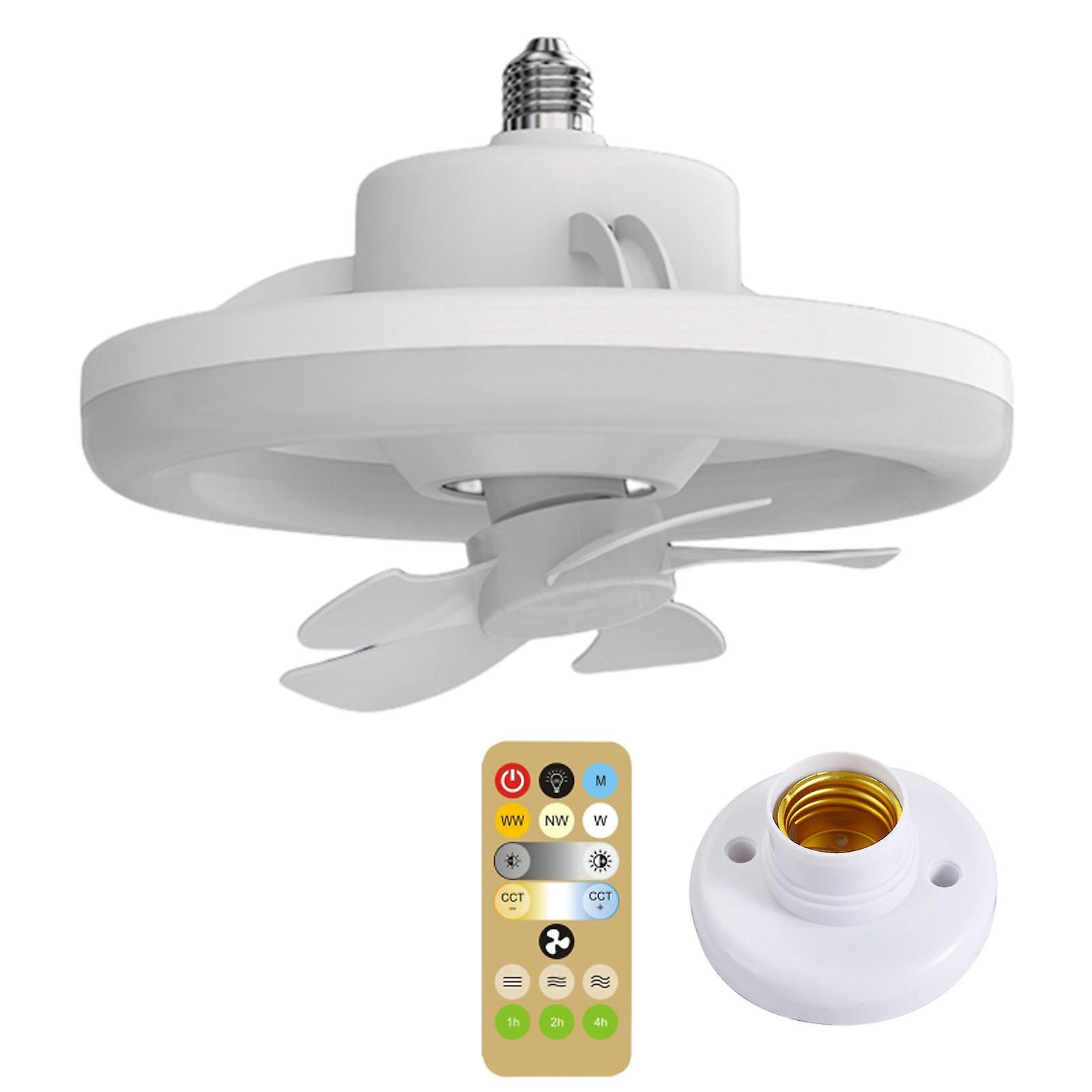 LED-Shaking Head Fan Lamp 48/60W Deckenventilator Licht 3-Mode Einstellbar 3000-6000K