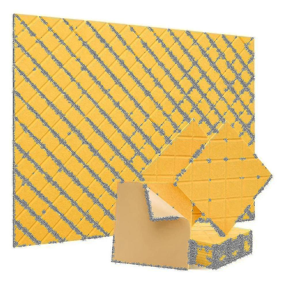 12 حزمة لوحات الحائط عازلة للصوت ، 12x12x0.4in لوحات امتصاص الصوت ذاتية اللصق ، لتسجيل studi