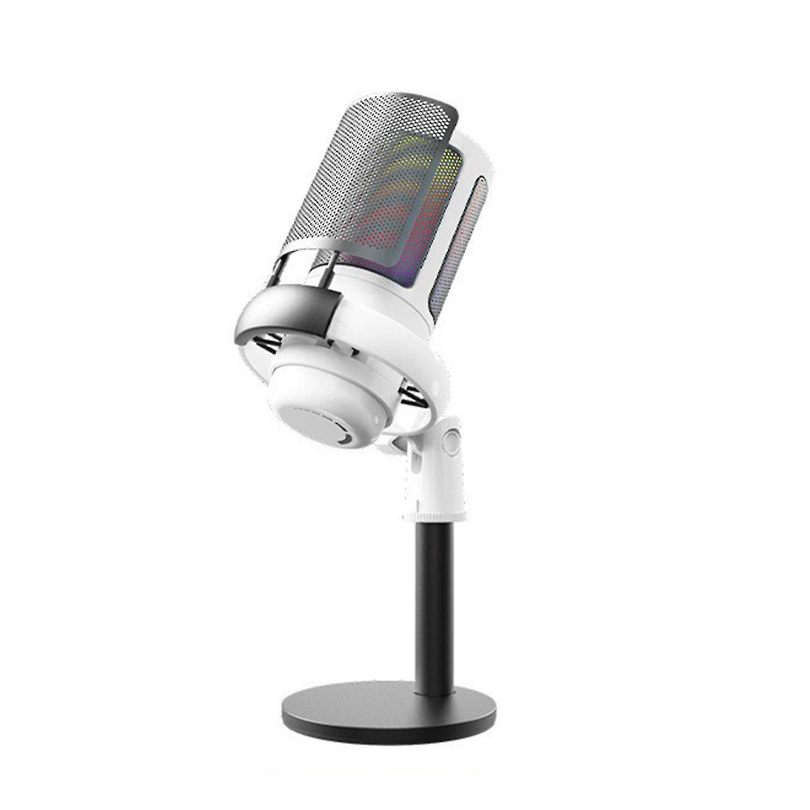 Gaming Microphone, Usb Pc Mic For Podcasts Videos, Streaming, Tripod Stand, Pop Filter, Rgb Indicator, Sh