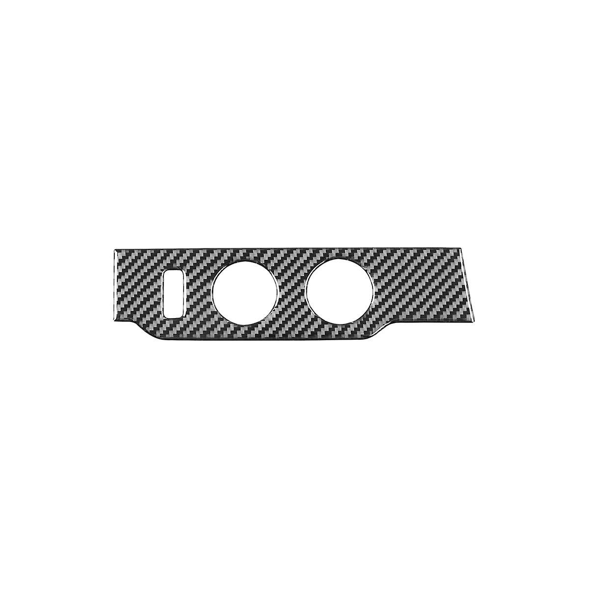 For 2015-2022 Soft Carbon Fiber Car Headlight Switch Control Knob Cover Trim Sticker Accessories