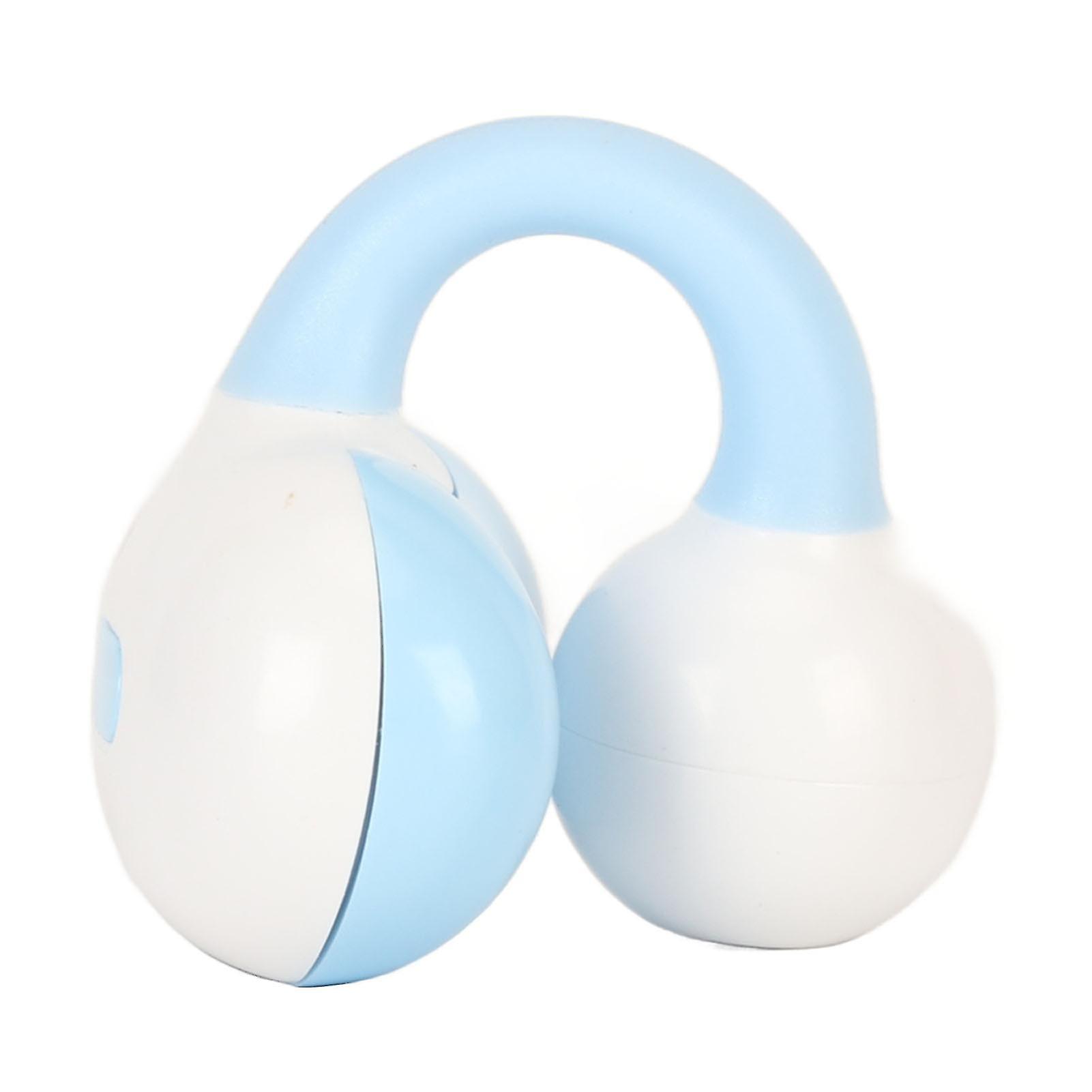 Clip On Wireless Earphone Bluetooth 5.3 Stereo Single Ear Open Ear Clip On Headphone for Business Blue 